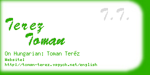 terez toman business card